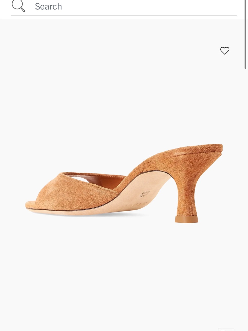 STAUD Caramel Suede Open-Toe Kitten-Heel Mules - Picture 4 of 12